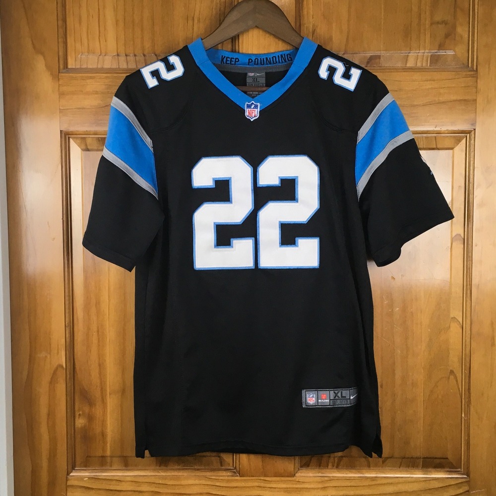 Nike Carolina Panthers Christian McCaffrey 22‎ Jersey Youth XL On Field Stitched